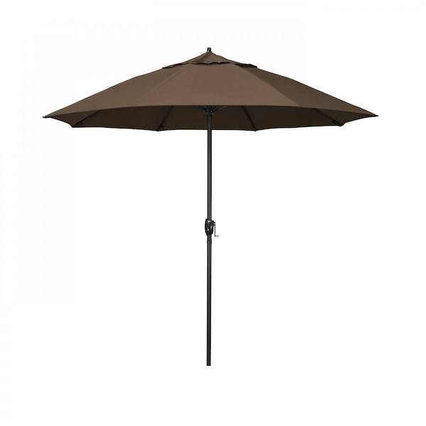 California Umbrella 9' Bronze Aluminum Market Patio Umbrella, Sunbrella Cocoa 194061337097 - main